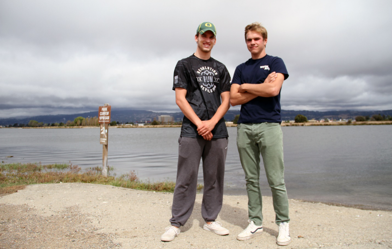 Lifeguards Adam Fishbaugh and Jack Davis, members of AFSCME Local 2428