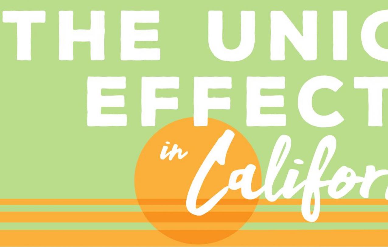 Graphic from UC Berkeley Labor Center study, "The Union Effect in California"