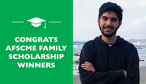 AFSCME Family Scholarship winner Puneet Kaler