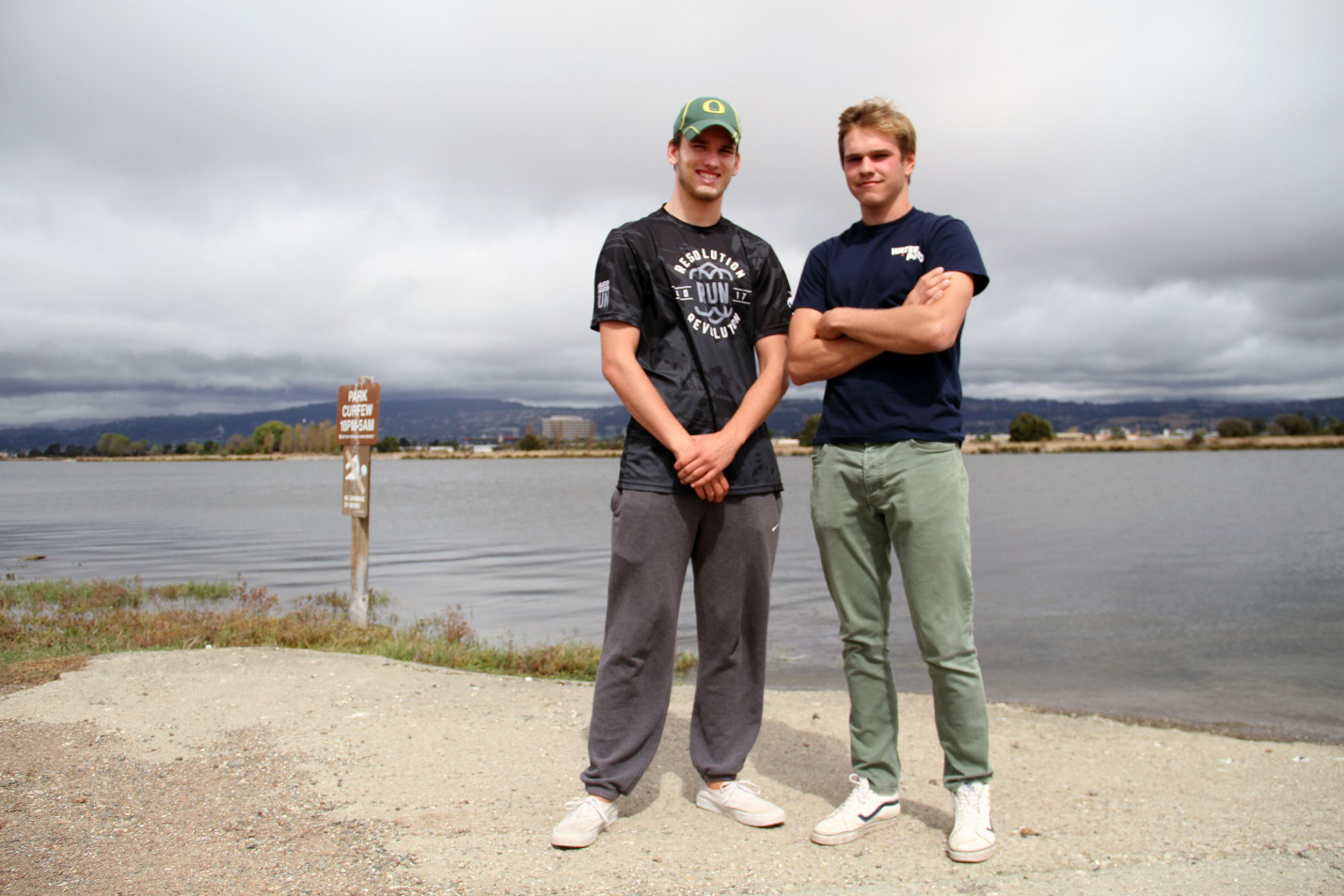 Lifeguards Adam Fishbaugh and Jack Davis, members of AFSCME Local 2428