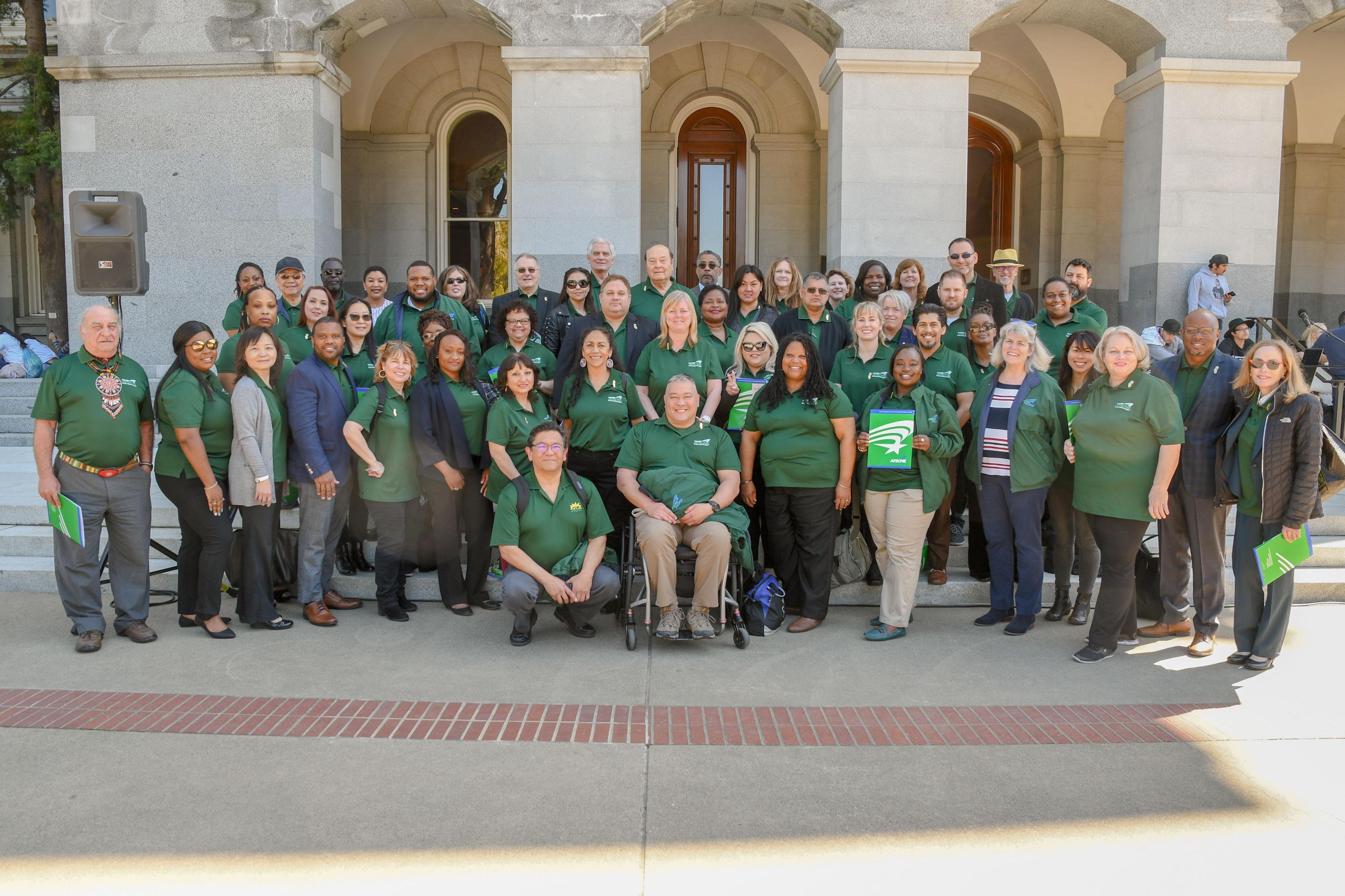 AFSCME Local 2620 members at their 2019 Lobby Days